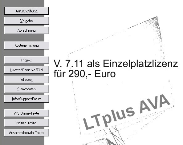�bersicht LTplus bau Version 7.0